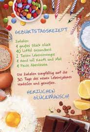 Grusskarte Zum Geburtstag Geburtstagsrezept Herzlichen Gluckwunsch Grusskarten Anlasse Geburtsta Birthday Greeting Cards Birthday Greetings It S Your Birthday