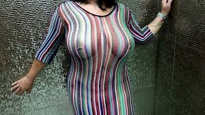 Milknhoney7 - Big Tits Star at a Porn Cinema: German Public Nudity Porn