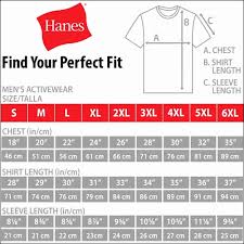 hanes tagless tee size chart inspirational hanes sweatshirt