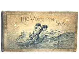 1891 THE VOICE OF THE SEA LULA WALKER MYSTICAL SIREN ART Antique Book  Mermaid
