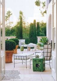 Outdoor Room Classic White Green Theme On Terrace Outdoor Rooms Outdoor Living Backyard