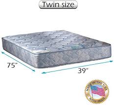 Dream Sleep Chiro Premier 2 Sided Orthopedic Blue Color Twin Mattress Only With Mattress Protector Included F In 2020 Mattress Orthopaedic Mattress Mattress Covers