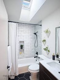 Bathroom remodeling, along with kitchen remodeling, takes its toll on homeowners in terms of misery, unmet timetables, and high costs. Small Bathroom Remodel With Velux Skylights Inspiration For Moms