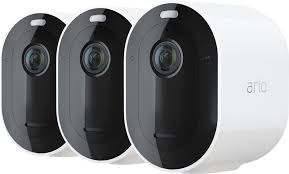 (3) arlo pro 3 cameras. Arlo Pro 4 Spotlight Camera Indoor Outdoor 2k Wire Free Security Camera With Color Night Vision 3 Pack White Vmc4350p 100nas Best Buy