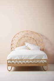 Kathleen coastal beach white cushion brown woven rattan outdoor sofa. Looping Rattan Bed Rattan Bed Arrange Living Room Furniture Furniture