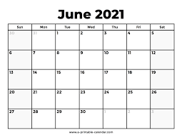 June holidays 2021 will be listed along with printable june month calendar. June 2021 Calendar With Holidays