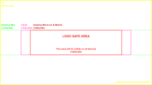 Safe area for text and logos: Download Youtube Banner Template Youtube Background Template Png Full Size Png Image Pngkit