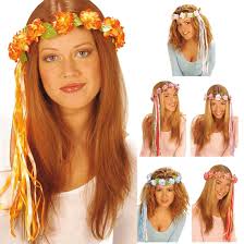 Frisur eindrehen mit haarband für mittellange und lange haare. Blumen Haarband Hippie Kopfschmuck Haarschmuck Blumenkranz 6 49