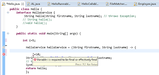 Convertire una stringa in int con java è piuttosto semplice ed è un'operazione che può essere effettuata in modi diversi. Trying Out Lambda Expressions In The Eclipse Ide