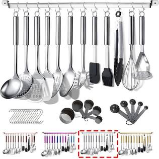 Commercial and household stainless steel utensil sets manufactured by Raj Metal Industries, AI generated