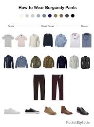 Read about what to wear and how to wear it on the ylf blog. How To Wear Burgundy Pants Pocket Stylist