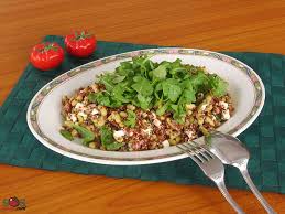 Salade De Quinoa Rouge Et Flageolets Sans Lactose Une Recette Soscuisine Recette Salade De Quinoa Rouge Salade De Quinoa Salade
