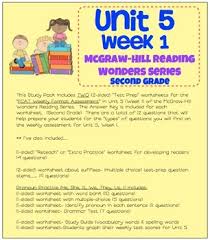 Why do we learn about fractions on a number line?a. Unit 6 Week 2 Selection Test Grade 5 Answer Key Wonders First Grade Unit 2 Week 1 5 Comprehension Tests