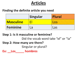 Spanish Noun Gender