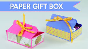 2 x height of box + finished box size. Easy Diy Gift Box How To Make A Paper Gift Box Youtube