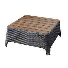 Oasis Square Coffee Table Synthetic Wicker Artificial Rattan Coffee Table Square Poolside Furniture Wicker Coffee Table