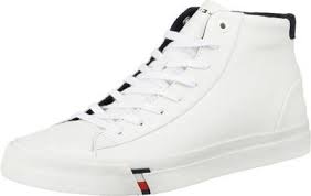 Top marken günstige preise große auswahl. Tommy Hilfiger Sneaker High Herren Weiss Feinstes Leder Top Qualitat