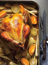 Orange Roasted Chicken Ricardo Recipe Chicken Recipes Poultry Recipes Recipes