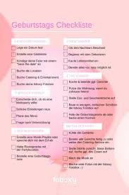 Checkliste Geburtstag Geburtstag Feiern Ideen Geburtstag Feier Ideen Teenager Geburtstagsparty