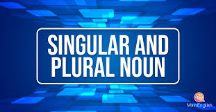 Singular And Plural Nouns In English Main English