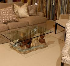 Very Unique Golf Coffee Table In Plaster And Glass 1stdibs Com Coffee Table Golf Furniture Table