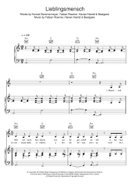 Namika Lieblingsmensch Digital Sheet Music By Namika Noten Klavier Gitarre Noten Klaviernoten