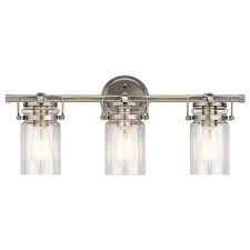 Kichler Lighting 45689ni Bath Lighting Brushed Nickel Steel Brinley Shop Lighting Lighting Fixtures At Rlalighting Com