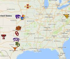 View the 2021 big 12 football schedule at fbschedules.com. Big 12 Map Teams Sport League Maps Maps Of Sports Leagues