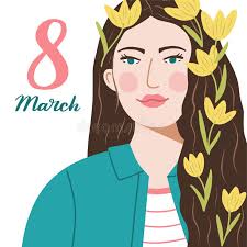 Festa della donna illustrazione vettoriale. Illustrazione di creativo