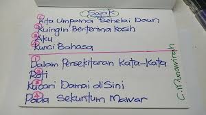 Download dan streaming sajak kita umpama sehelai daun full album terlengkap. Komsas Saya Nak Belajar Bahasa Melayu Dan Sejarah Facebook