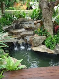 75 Relaxing Garden And Backyard Waterfalls Digsdigs