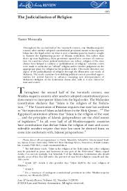 Che omar che soh is still good law. Pdf The Judicialization Of Religion Tamir Moustafa Academia Edu