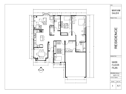 The one floor house plan for today features a simple yet fully functional house.the exterior of this house is simple but it gives a homey feel to it. 3 Bedroom House Maryamsalehidesign