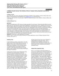 This issue raises the question: Pdf Current Issues Facing The Introduction Of Human Papillomavirus Vaccine In Malaysia