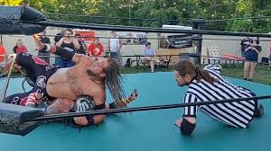 Female wrestler dominates male opponent. Total Psychopathic Wrestling Heavyweight Championship The Cadillac Cowboy Vs Draven Lee Youtube