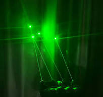 2in1 LED Light Blue-violet Laser Gloves DJ Dancer Stage Show Bar