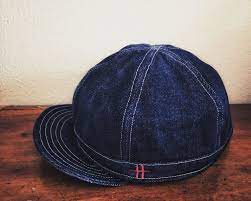 Denim Cap By Farmbikethai Denim Cap Workwear Vintage Denim Hat
