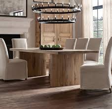 Reclaimed Russian Oak Plank Rectangular Dining Table Table Salle A Manger Table A Manger En Chene Lampes Salon