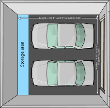 Dual red doors conceal the creative lounge area and project space contained in this converted garage. The Dimensions Of An One Car And A Two Car Garage