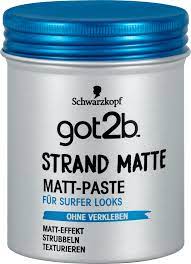 Schwarzkopf got2b fibre gum chaot 100ml. Schwarzkopf Got2b Strand Matte Matt Paste Fur Surfer Looks 100 Ml Dm At