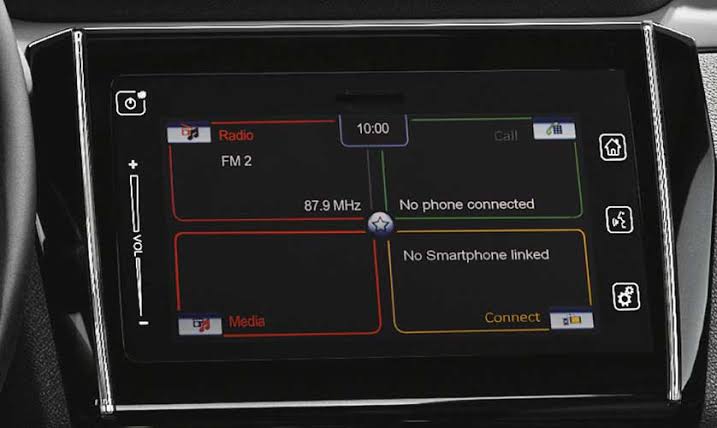 The high-definition infotainment layout featuring full smartphone connectivity., AI generated