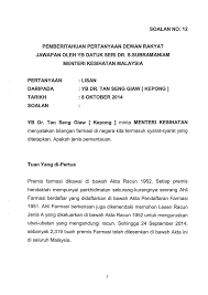Poisons (sodium arsenite) ordinance and regulations 1949 ; Soalan 12 Pdf Parliamentary Documents