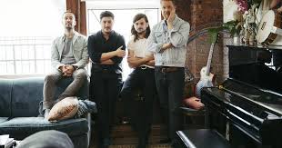 The band lived upstairs in the building where the album cover was shot; Grammy Winning Producer Helps Mumford Sons Create New Album Delta