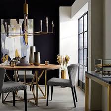 This contemporary retailer sells quality goods for family rooms, dining areas, bedrooms, kitchens, patios, and much more. Clive Large Brass Chandelier Reviews Crate And Barrel Elegant Dining Room Dining Room Design Dining Room Furniture