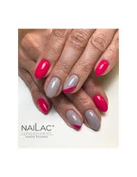 Popielata Szarosc Z Nude Lakier Hybrydowy 164 Nailac