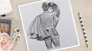 Or to use them as desktop or smartphone background. How To Draw Romantic Couple Very Easy Easy Love Drawings Easy Drawings Girly Drawings