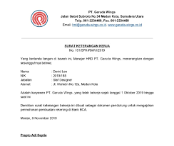 Format surat keterangan karyawan yang baik dan benar. Contoh Surat Keterangan Kerja Dari Perusahaan Untuk Buka Rekening Bank Nusagates