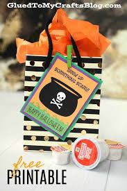Spooky little halloween shares the basic items you and if you really want to take your halloween coffee bar over the top, here are a few more things you can. Brew Up Something Scary Free Printable Halloween Crafts For Kids Gift Tags Printable Fall Halloween Crafts