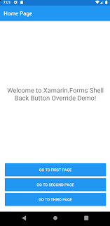 Xamarin.forms makes it extremely simple to add a flyout menu or tab bars when using shell scaffolding. Overriding Back Button In Xamarin Forms Shell CoÅ‹fuzed Sourcecode