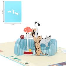 You can have various elements of the holidays like reindeer, santa, snowman and also your fave pets like cats, dogs and disney characters on your pop up cards. Diy Greeting Cards Handmade Birthday Wedding Invitation 3d Pop Up Card Cat Fish Big Promo 43c94c Goteborgsaventyrscenter